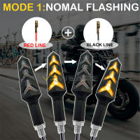 Luces De Señalización LED Para Motocicleta Con Flujo De Agua Y Relé Integrado Luces De Giro Bendibles Indicador De Cola 12V ABS - details 6