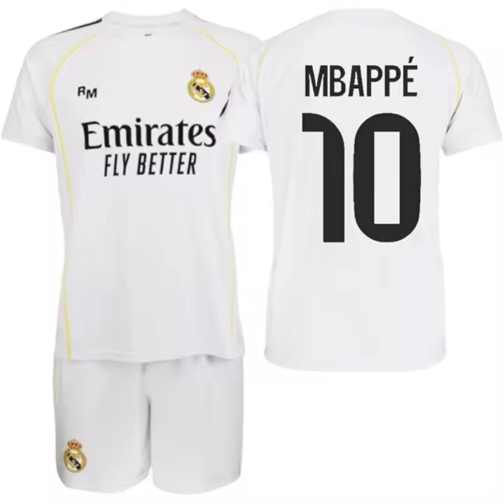Conjunto Real Madrid Mbappé Primera Equipación 25/26 Réplica Oficial 83636 - 1