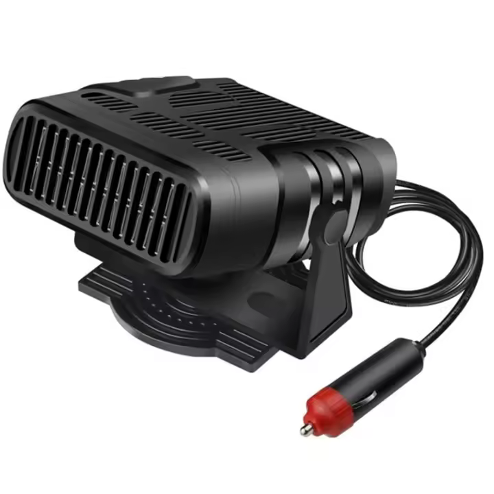 Desempañador de parabrisas, calentador de coche de 12V 150W con calefacción de enchufe de encendedor de cigarrillos, ventilador de coche de rotación rápida - 1