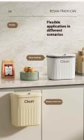 Bandeja De Papel Y Basura Montada En La Pared Para Cocina Y Baño Gran Tamaño Ecológica Plástico Rectangular Sin Tapa - details 2