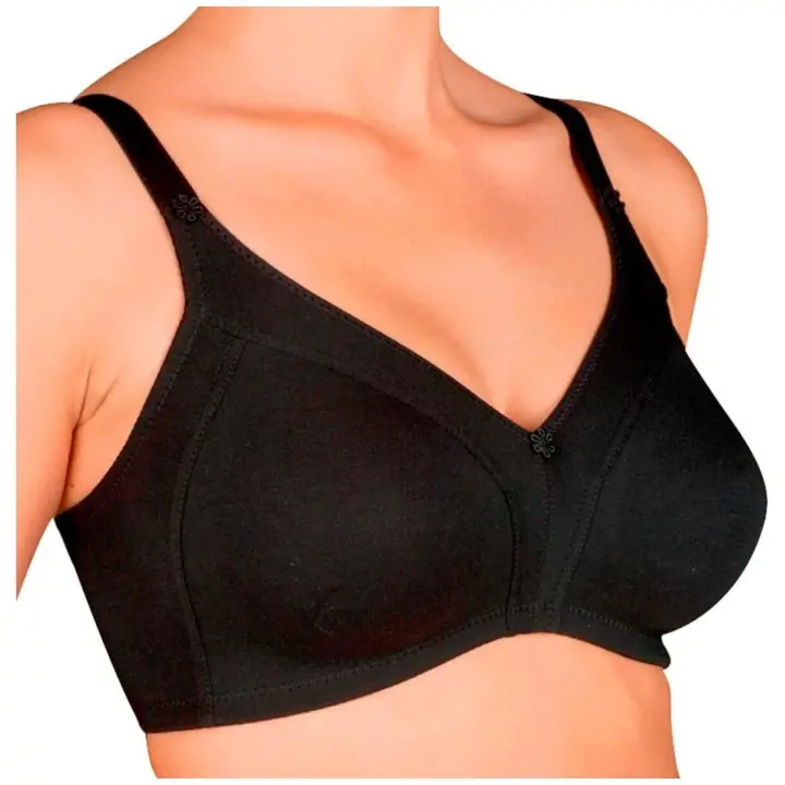 Selene Sujetador Protesico Caricia 147 Algodón T90C Negro 1Ud - 1