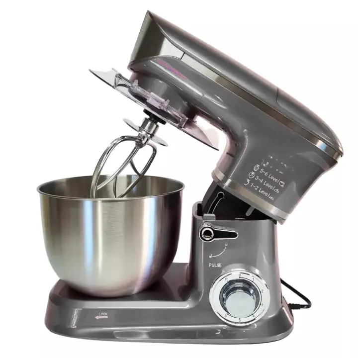 Batidora Amasadora 2000W Tazón de Mezcla 7 litros de Acero Inoxidable 6 Velocidades - 1