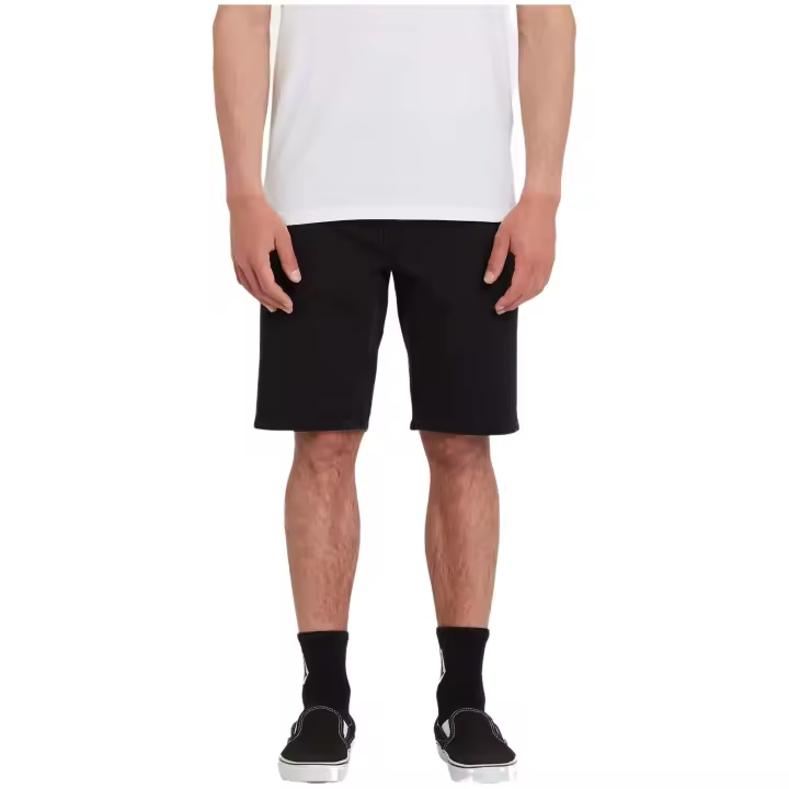 Pantalon Corto Volcom Solver Denim para hombre en color negro - 1