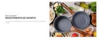 LA MOUSTACHE Batería de Cocina de 8 Piezas de Alumunio Fundido con Antiadherente + Ebook de Recetas - 3 Ollas con Tapas de Cristal y 2 Sartenes - Compatible conTodas las Cocinas, Incluso Inducción (Amalfi) - details 4