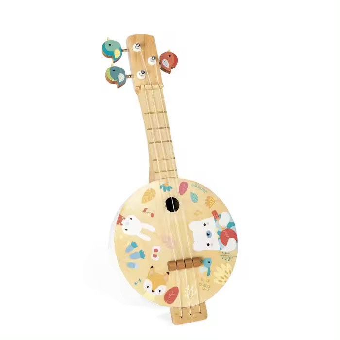 Banjo Pure - Juguete Musical para Niños de Janod con Sonidos Auténticos y Divertidos para Aprender y Jugar - ¡Diversión garantizada! - 1