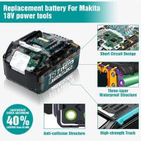 2 Pack For Makita 18v Battery 8.0 Ah Lxt Li-ion Bl1850b Bl1830b Bl1860b Cordless - details 0