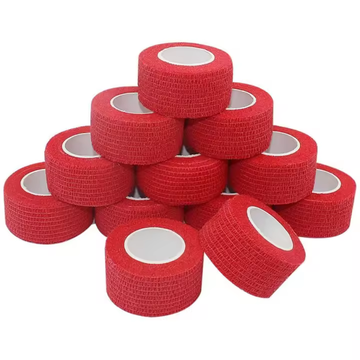 12 Rolls Venda Self-Cohesiva 2,5cm x 4,5m Deportivo Cohesivo Cinta Bendaje Adhesiva para Protegen Dedos, Muñecas, Tobillos - 1