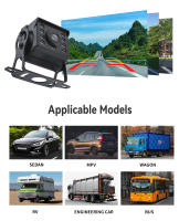 Cámara De Visión Trasera Para Coche KTYDKP Con Monitor Plegable Para Parkings Y Camión Pantalla HD De 4.3 Pulgadas Instalación Fácil Ángulo De Visión 170° - details 1