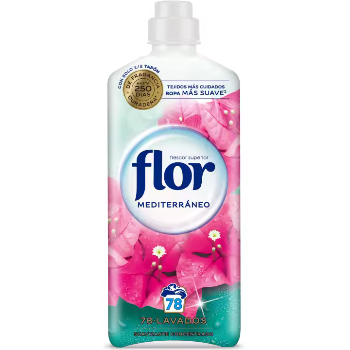 Flor Mediterráneo Suavizante Concentrado para la ropa 78 lavados - 1