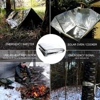 Manta De Sobrevivencia De Poliéster 160x210CM Compacta Y Aislada Para Emergencias Exterior Camping Equipamiento De Primeros Auxilios - details 6