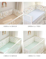 LALA - Cuna de Bebe envolvent con nuevo Vestido de dibujos animados de Algodón Puro anticolisión Combinación libre de Gasa Cama de Bebe ropa de Cama, - details 0