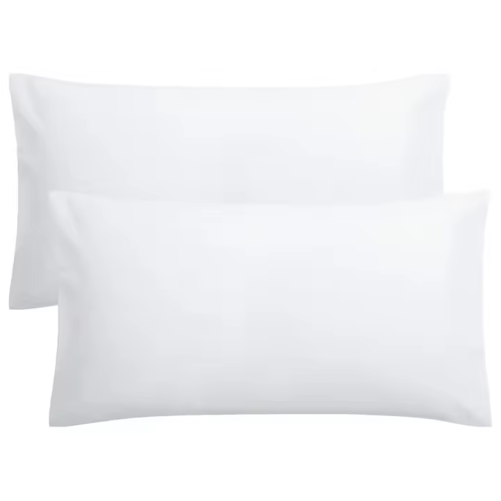 2pcs/set Fundas Para Cojines Rectangulares De Poliéster 51*66cm/51*101cm Para Hogar/Hotel Colores Sólidos Cubiertas De Cojines - 1