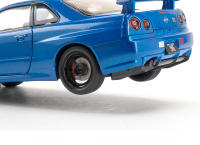 Modelo De Coche Nissan Skyline GTR R34 1:24 Con Sonido Y Luz Coche De Acción De Aleación Juguete De Metal Para Niños C342 - details 6