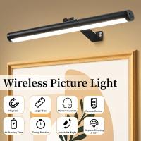 Lámpara De Pared LED Moderna Dimmable Recargable Sin Cable Aluminio Para Iluminación De Pinturas Y Fotos Instalación En Pared Control Remoto Y Táctil - details 0