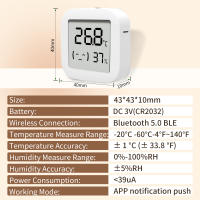 Sensor De Temperatura Y Humedad Bluetooth Mini Con Pantalla LCD Digital Compatible Con App Cozylife Termómetro Y Higrómetro Remoto - details 1