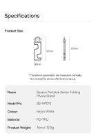 Baseus Soporte de Teléfono Plegable y Portátil – Mini Soporte Universal Delgado y Ligero, Montaje Estable para iPhone 13/14/15/16 Pro Max, Samsung y Más - details 22