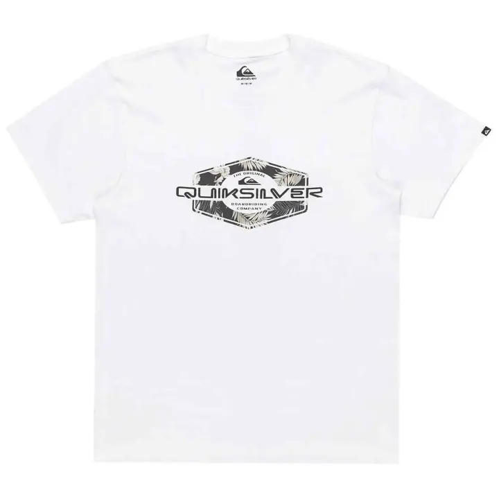 Camiseta de Manga Corta Quiksilver Locked Up para hombre en color blanco - 1