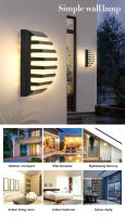 Lámpara De Pared LED Impermeable IP66 Para Exteriores Y Interiores Moderna Iluminación Para Hogar Balcón Porche Jardín Con Sensor De Movimiento AC85-265V - details 0