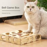Juguete Para Gatos Rueda Giratoria Y Ratón De Pelota Juego De Puzzle Con Palillo Telescopio Almohadilla De Arañado Self Hi Leaker Para Sofocación - details 0