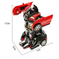 Mini Juguete De Coche 2 En 1 Transformación Automática De Robot Para Niños Modelo De Coche De Plástico Sin Batería Regalo Ideal Para Edades 4-12 - details 7