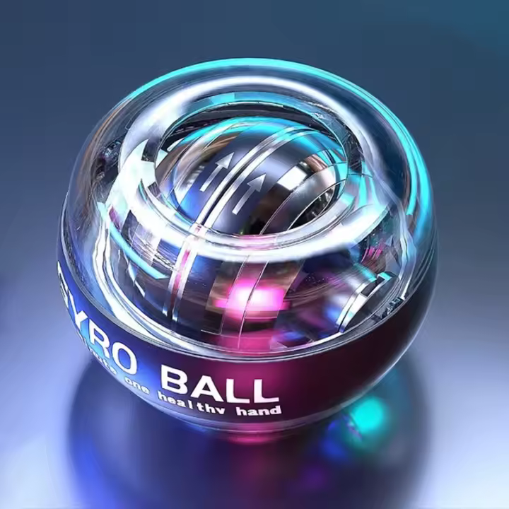 Bola De Ejercicio De Mano Con LED Y Potencia De 100KG Entrenador De Músculos Para Muñeca Equipo De Ejercicio Portátil Para Hombres Y Mujeres - 1