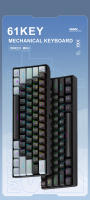 Teclado Mecánico De 61 Teclas APAYADO K61 RGB 60% Mini Portátil Para Gaming Con Switches Rojos/azules Negro Blanco Rojo/azul - details 0