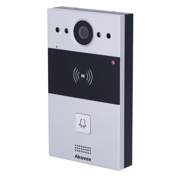 Videoportero 2 hilos en superficie - Cámara 2 Mpx | Audio bidireccional Crystal Clear - Apertura con tarjeta EM/MF y NFC | 1 relé - SIP estándar - Mantenimiento Cloud - Conexión de monitor y placas a través de Cloud - 1