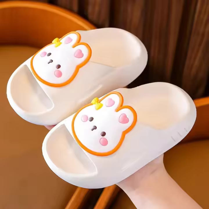 Zapatillas De Verano Para Niños Con Patrón De Animales Y Frutas Transpirables Cómodas Antideslizantes Suaves Para El Hogar Unisex Tallas Para Niñas Y Niños - 1