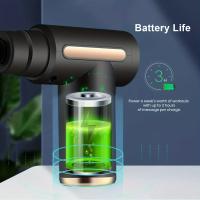Masajeador Eléctrico De Fascia Portátil Con Pantalla Táctil LED Y 4 Cabezas De Masaje Reemplazables Masajeador De Body Percusión - details 6