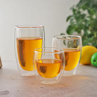 Vaso De Vidrio Doble Muralla Mini Para Té Café Y Whisky a Prueba De Calor Translúcido Vaso De Mano Ecológico Para El Hogar - details 7