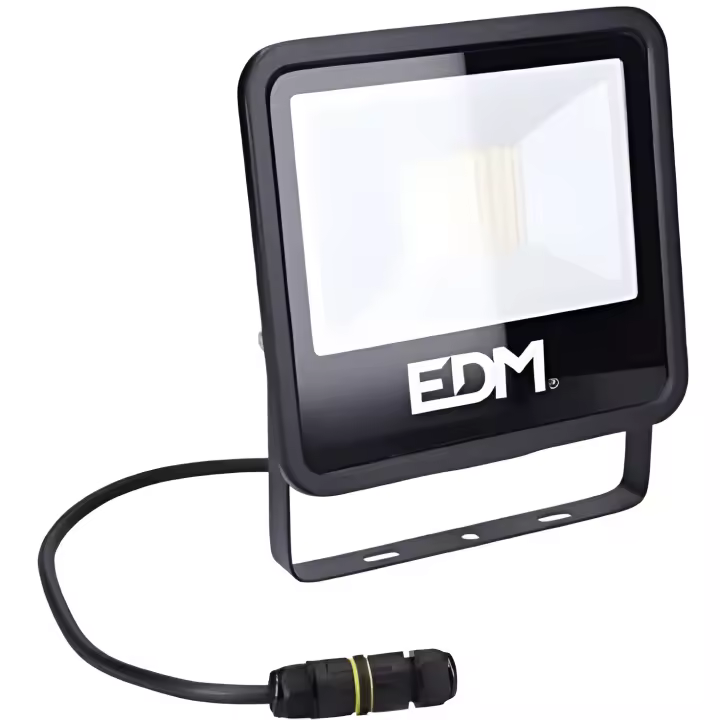 Foco proyector led 50w 4000lm 4000k luz dia black series edm - 1