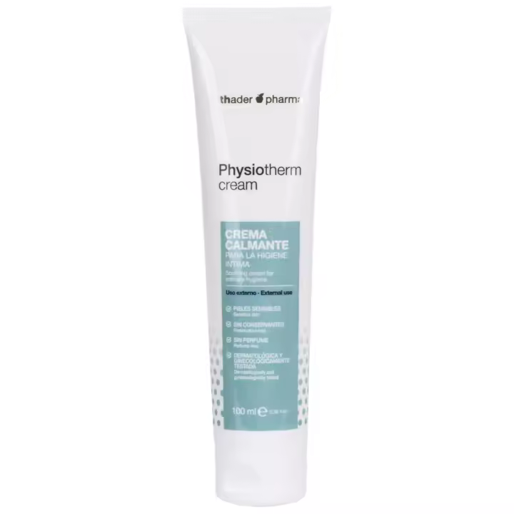 Thader Pharma Crema calmante para la higiene íntima Physiotherm Sin Conservantes y Sin Perfume, 100 ml - 1