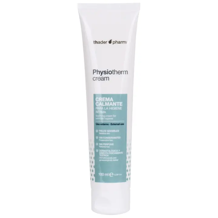 Thader Pharma Crema calmante para la higiene íntima Physiotherm Sin Conservantes y Sin Perfume, 100 ml - 1