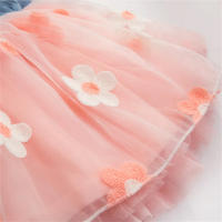 Vestido De Princesa Para Bebé Girl Summer Vestido De Encaje Con Flores Y Denim Sin Mangas Para Cumpleaños Y Fiestas Ropa De Niña De 0 a 1 Año - details 5