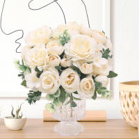 Bouquet De Flores Artificiales De Alta Calidad Rosa Y Hydrangea Decoraciones Para Bodas Hogar Navidad Plantas Falsas Para Jardín Accesorios De Fiesta - details 3