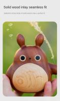 Totoro De Madera Creativa Figura De Escritorio Decoración De Muñeco Aromaterapia Para Coche Insertión Floral Regalo - details 3
