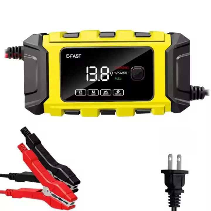 Cargador Inteligente De Batería Para Coche Y Motocicleta TK360 12V Cargador De Pulso Para Baterías De Ácido Lead Con Pantalla LCD Digital - 1