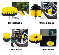 Kit de cepillo de taladro eléctrico, cepillo de limpieza de nailon para alfombras, vidrio, neumáticos de coche, baño, inodoro, herramientas de Limpieza de piso, 4 Uds. - details 5