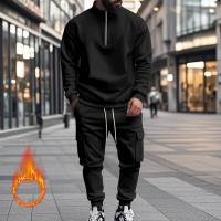 Conjunto Deportivo Casual Para Hombres Verano Otoño Invierno Con Cierre De Cremallera Y Veludo Tejido De Poliéster Talla S a XXXL - details 31