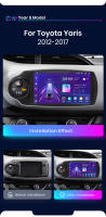 Junsun Radio Coche para Toyota Yaris 2012 2013 20014 2015 2016 2017 Inalámbrico CarPlay Android Auto AI Voice 2 din Pantalla Coche Android Auto Multimedia Navegación GPS Auto radio - details 3