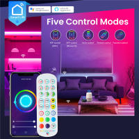 Tira De LED RGB WiFi Tuya 24V 30M Luz De Bandeja RGB Inteligente Sync Con Música 18LEDs/M Lámpara Para Decoración De Habitaciones - details 6