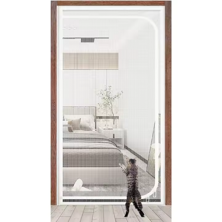 Cortina Antimosquitos, Puerta Mosquitera Con Cremallera 90 Cm X 210 Cm, Puerta Mosquitera, Cortina Magnética, Mosquitera, Mosquitera For Puerta De Balcón, Puerta De Bodega, Puerta Del Patio De La ( Co - 1