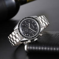 Reloj De Pulsera De Cuarzo PLADEN Para Hombres Lujo Acero Inoxidable Cronógrafo Deportivo Resistente Al Agua Con Manecillas Luminosas Y Calendario Completo Moda Casual - details 5