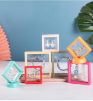 Organizador De Joyas Transparente Pack De 10 Casas De Plástico PE Para Almacenamiento Antioxidante Estuche De Exhibición Flotante 3D - details 2