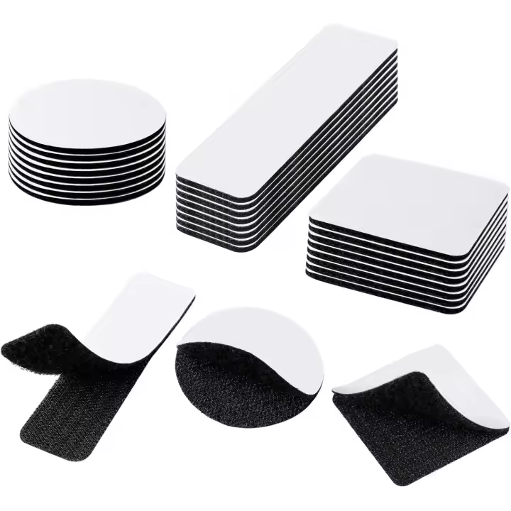 50mm x 5m Auto Adhesivo Cinta Rollo Hook y Loop Tape, Gancho y Cinta de Lazo con base posterior de pegamento superadhesivo para Proyectos de Bricolaje y Costura - 1