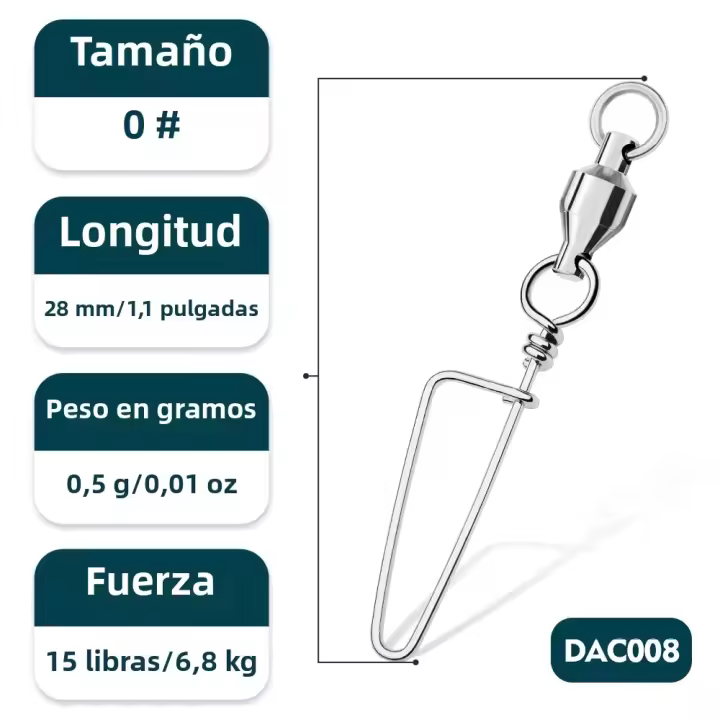PROBEROS 10Pcs Luya Pesca Conector De Acero Inoxidable Unipunto Soporte Giratorio Anillo Figura 8 Accesorios De Pesca - 1