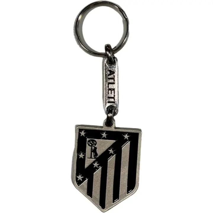 Llavero de Metal Atlético de Madrid Escudo Cromado Negro 84085 - 1