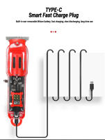Cortador De Pelo Recargable T9 Para Hombres Y Adultos Con Corte Fino De 0.5mm a 5mm Máquina De Cortar Pelo Sin Cable Con 3-4 Piezas De Nozzles - details 9