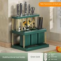 Soporte Ajustable De Acero Inoxidable Para Secado De Platos Y Cuchillos Con Desagüe Sobre El Fregadero Organizador De Almacenamiento Para Cocina - details 3