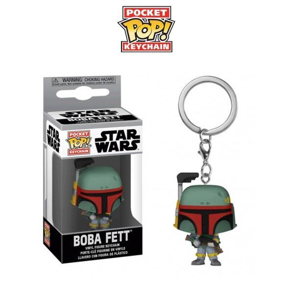 Funko Pocket Pop Boba Fett Star Wars - Figura de Colección de 4 Cm de PVC Resistente